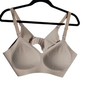 Momcozy Nursing Bras for Breastfeeding Beige Soft Size 2XL